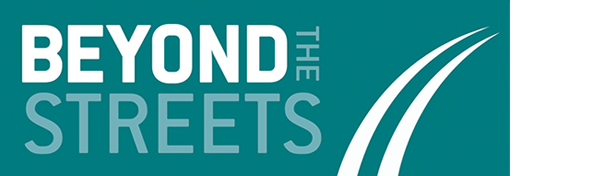 Beyond the Streets logo: dark green with a road symbol.